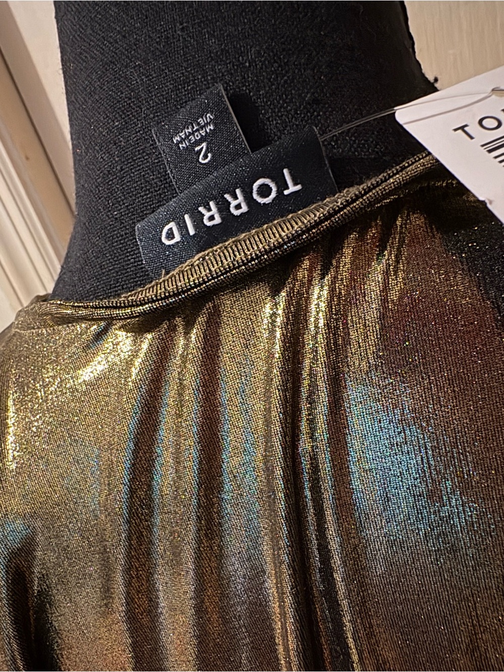 Torrid NWT 18-20 2x Metallic tunic style top - Picture 3 of 8